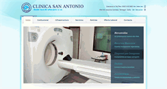 Desktop Screenshot of clinicasanantoniosa.com.ar